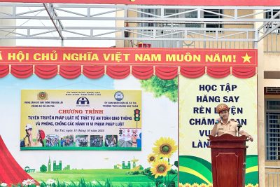 BUỔI TUYÊN TRUYỀN AN TOÀN GIAO THÔNG VÀ AN NINH TRẬT TỰ